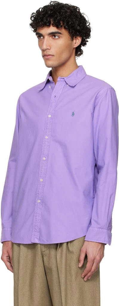 Ralph Lauren Purple Garment-Dyed Oxford Shirt 4