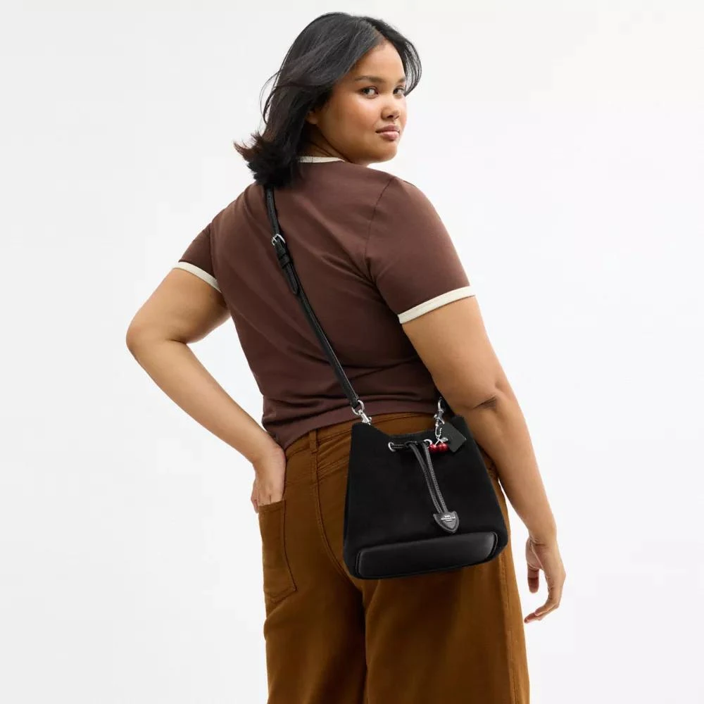 Coach Rowan Bucket Bag With Cherry Charm 4