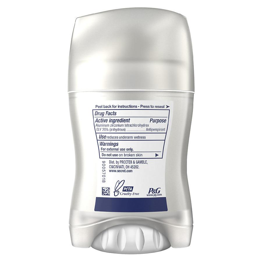 Secret Clinical Strength Invisible Solid Antiperspirant and Deodorant for Women Completely Clean