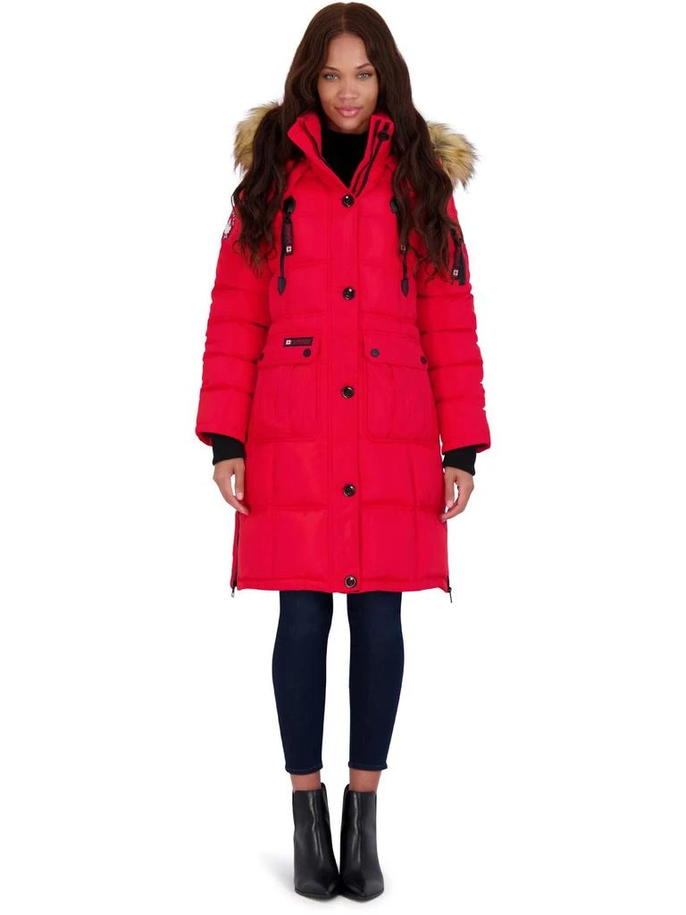 Canada Weather Gear Womens Faux Fur Heavyweight Puffer Coat 9