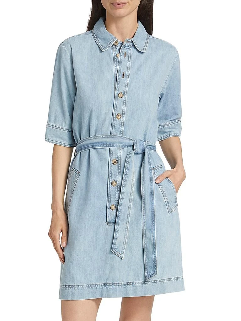 FRAME Denim Belted Minidress 3