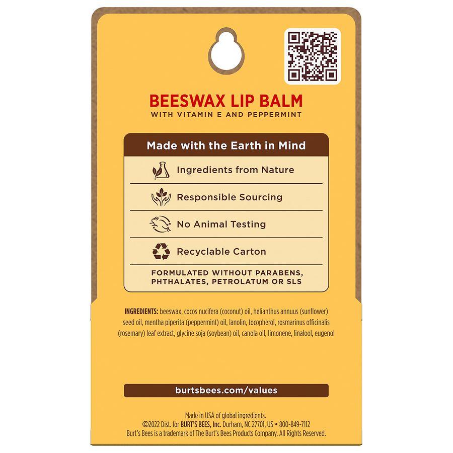 Burt's Bees 100% Natural Origin Moisturizing Lip Balm Original Beeswax