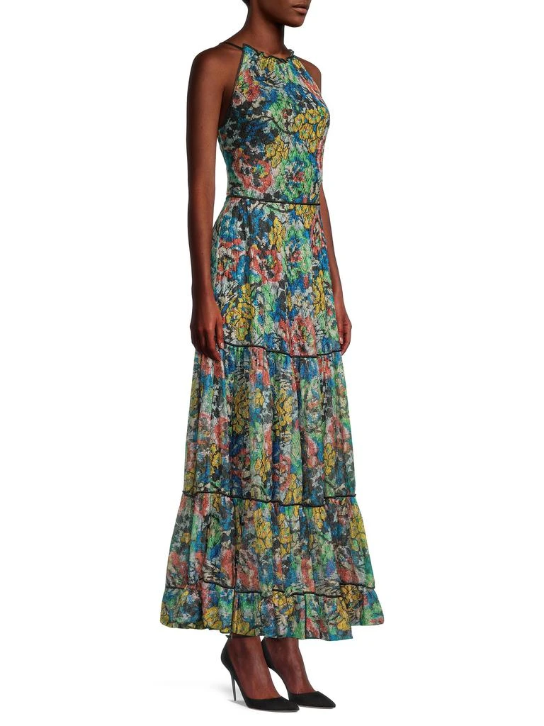 princess polly baby blue dress Textured Cotton Strapless Tiered Ruffle Maxi Dress  The A-Line