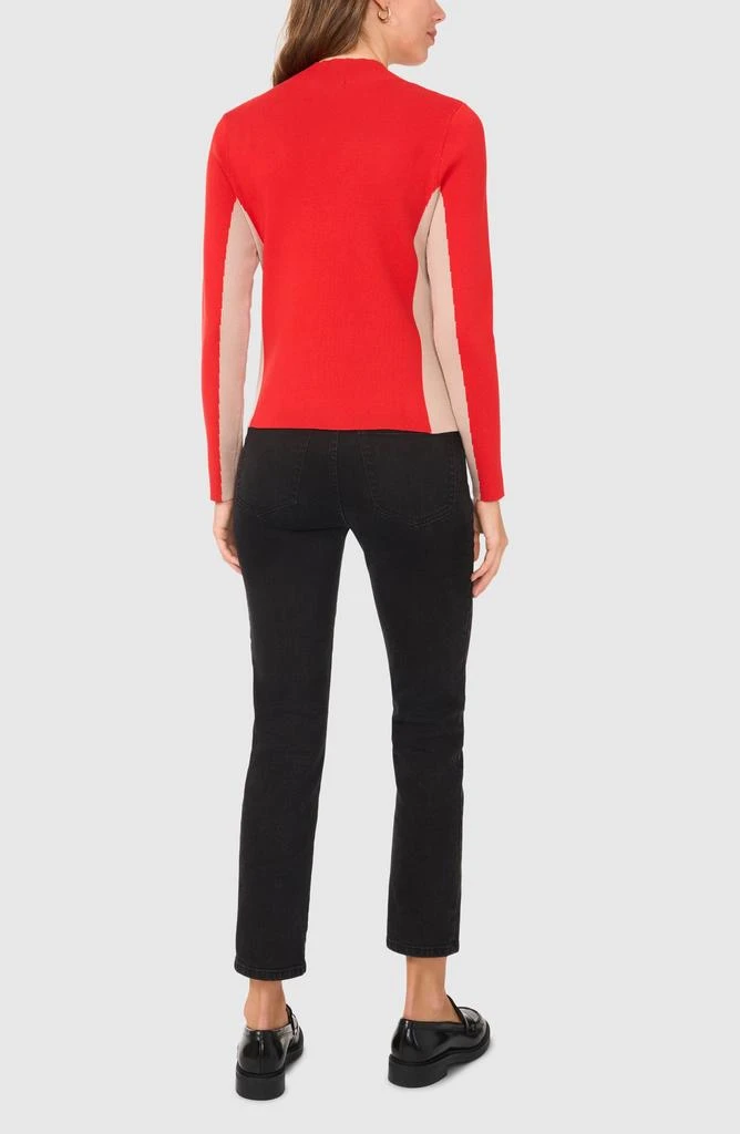 Halogen Colorblock Mock Neck Sweater 4