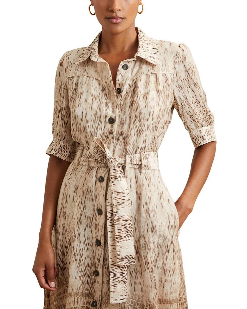 REISS Malika Animal Print Shirt Dress 2