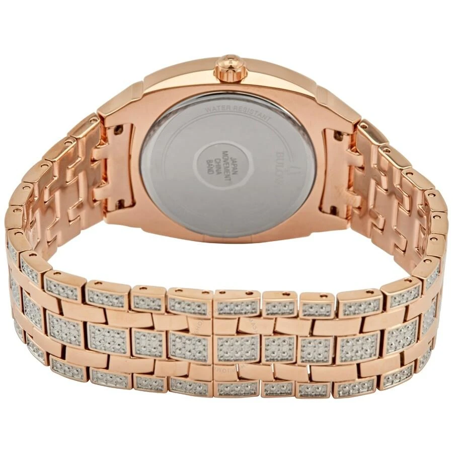 Bulova Quartz Crystal Pave Dial Men's Watch 98B324 3