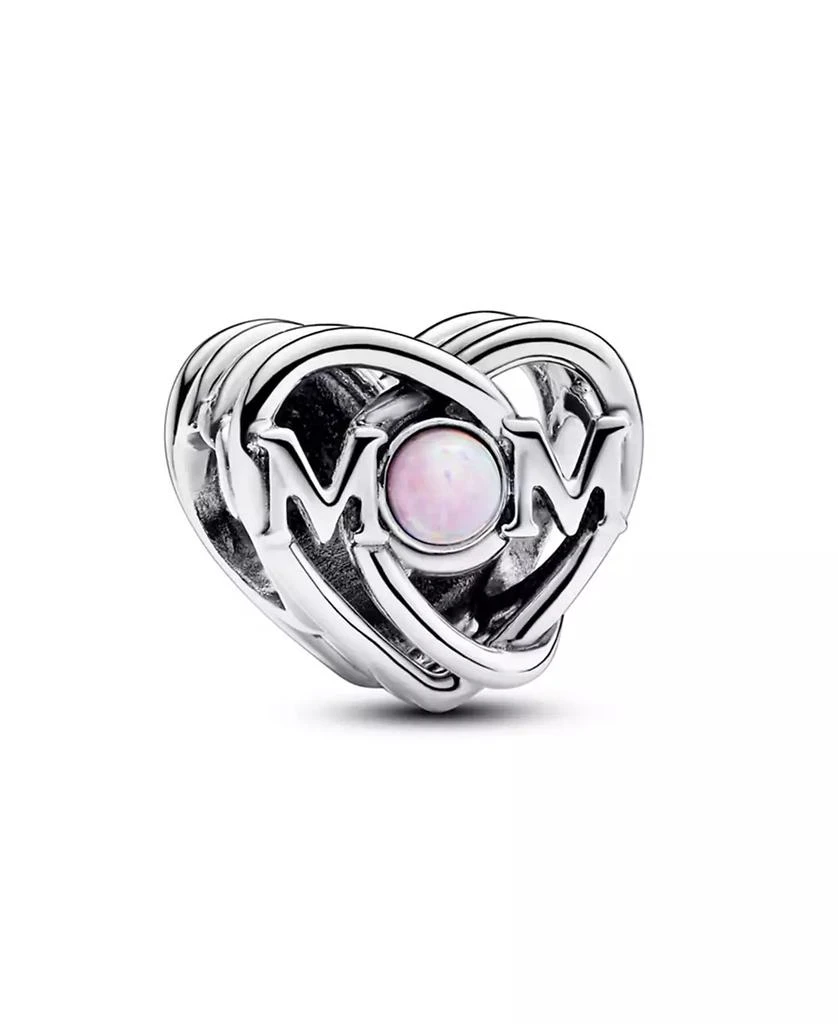 PANDORA Openwork M0M Heart Charm 1