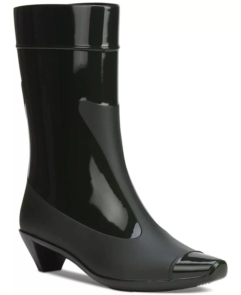Jeffrey Campbell Drench Kitten-Heel Rain Booties 1