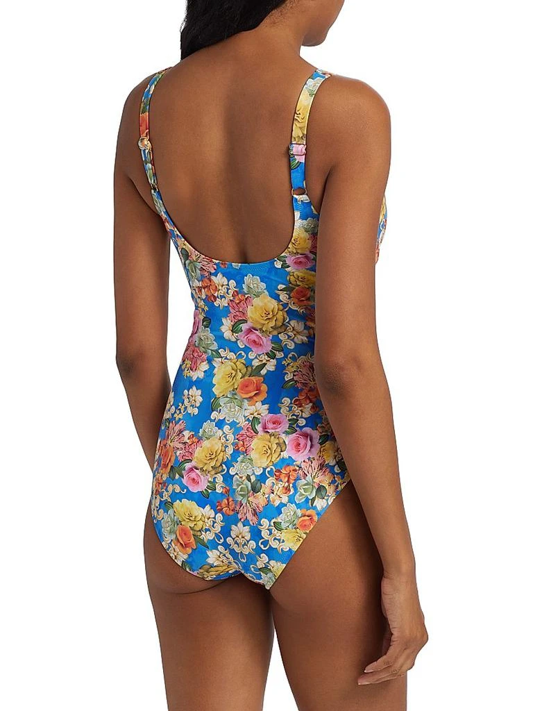 Johnny Was Pauline Floral One-Piece Swimsuit 4