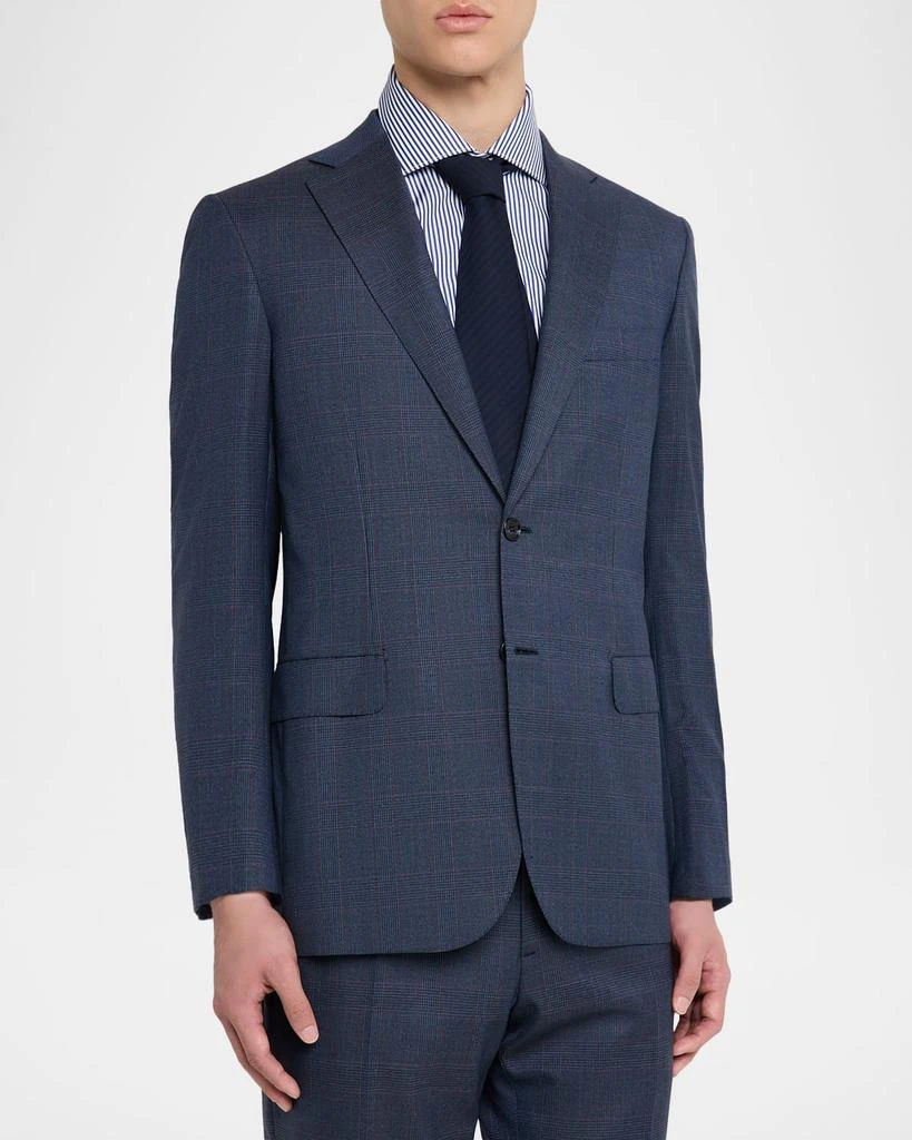 Brioni Men's Wool Plaid Two-Piece Suit 6