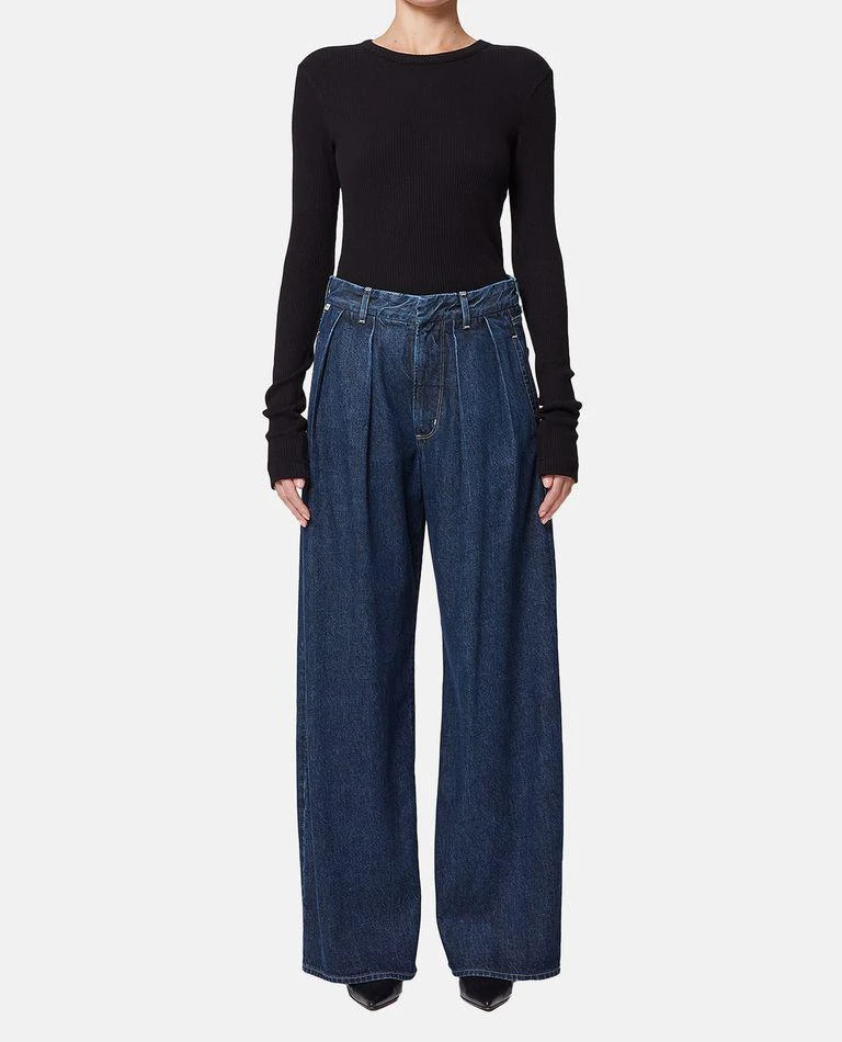 Citizens of Humanity Petra Pleated Denim Pants 1