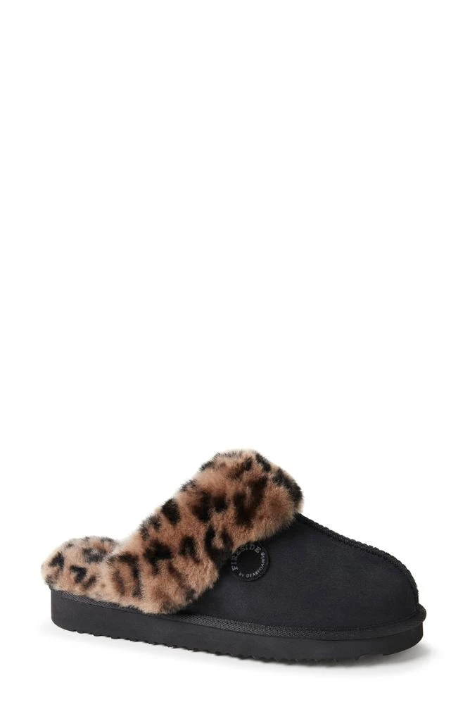 Dear Foams Sydney Water Resistant Genuine Shearling Scuff Slipper - Wide Width Available 9