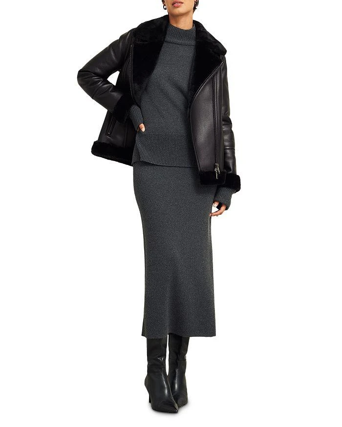 HOBBS LONDON Ali Faux Leather Moto Jacket 2