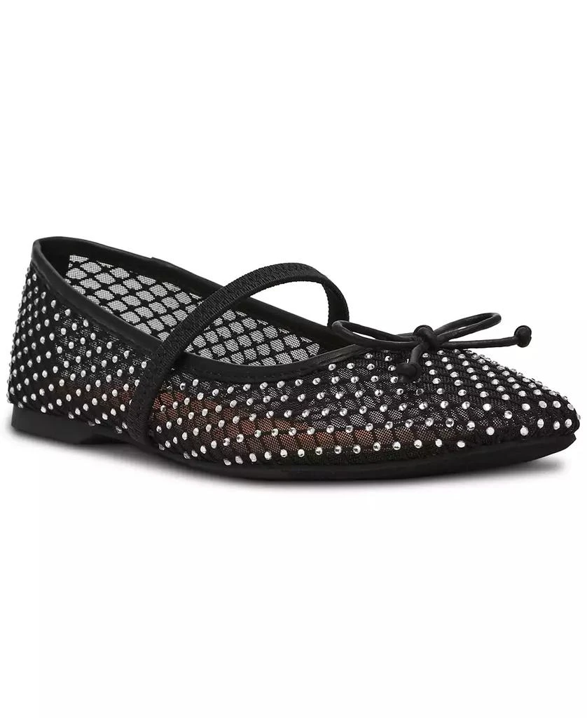 DV Dolce Vita Women's Maleeya Rhinestone Mesh Bow Ballet Flats 1