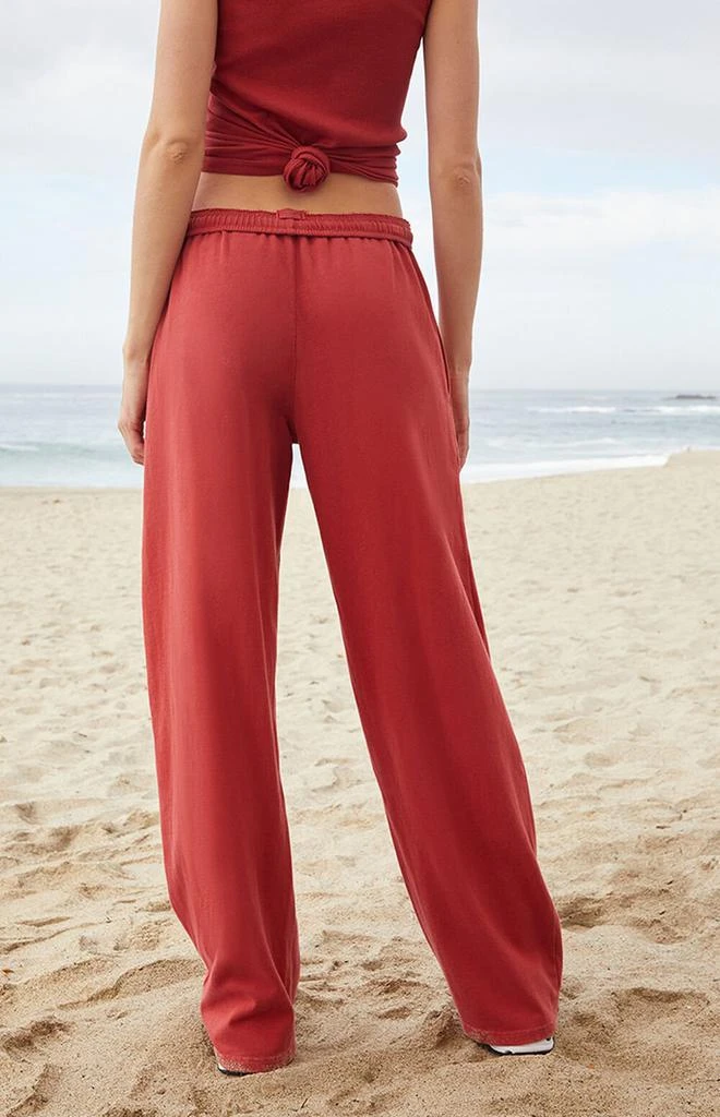 John Galt Red Anastasia Tie Baggy Sweatpants 4