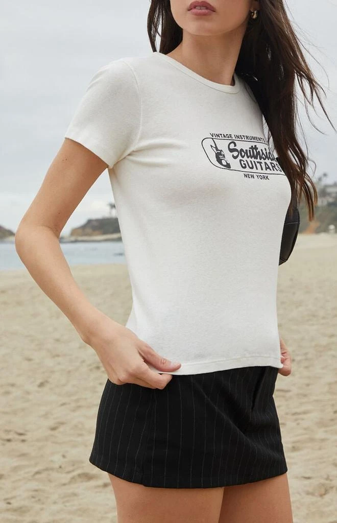 John Galt White Southside Guitars Hailie T-Shirt 3