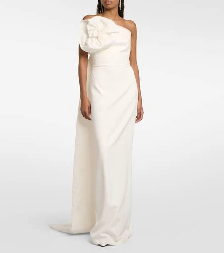 Safiyaa Bridal Briannie crêpe and faille gown 2