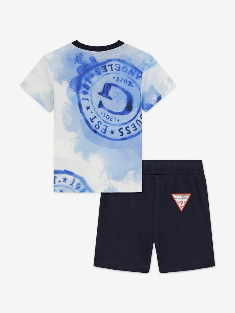GUESS Guess Baby Boys T-Shirt and Shorts Set in Blue 2
