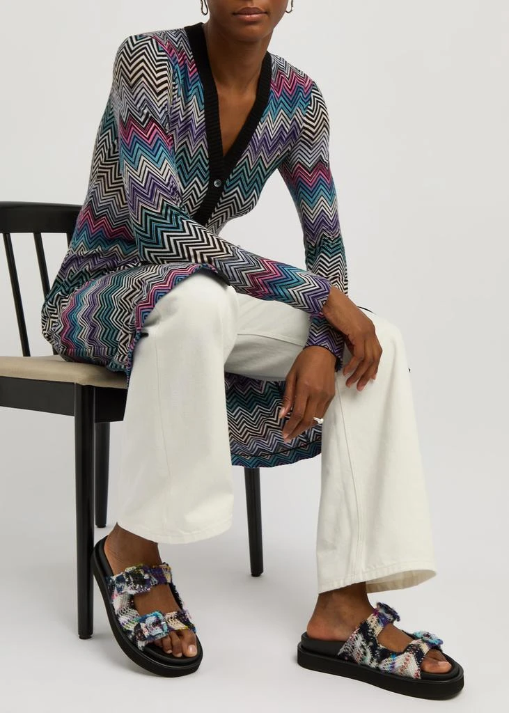 Missoni Clea bouclé knitted sliders  5