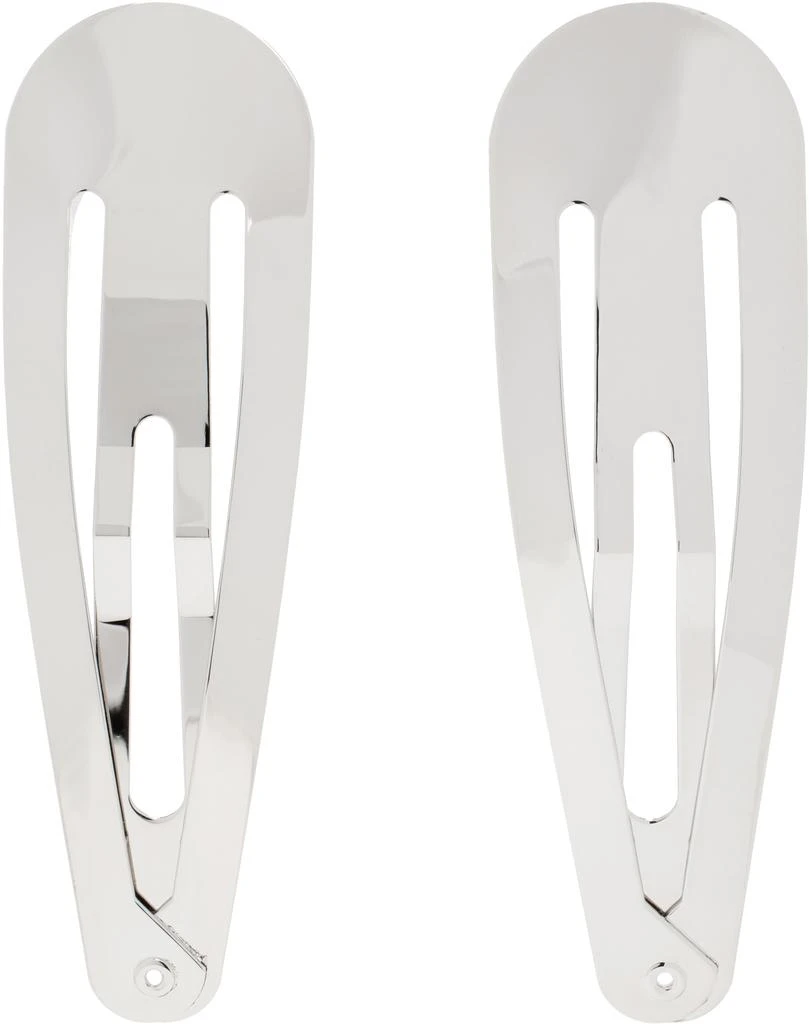 D'heygere Silver Hair Clip Earrings 1
