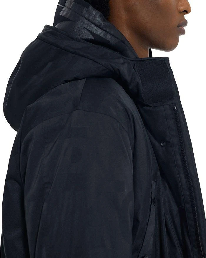 The Kooples Jacquard Allover Logo Waterproof Jacket 5