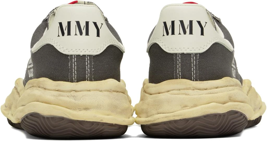 Maison MIHARA YASUHIRO Gray Blakey OG Dyed Sole Canvas Low-Top Sneakers 2