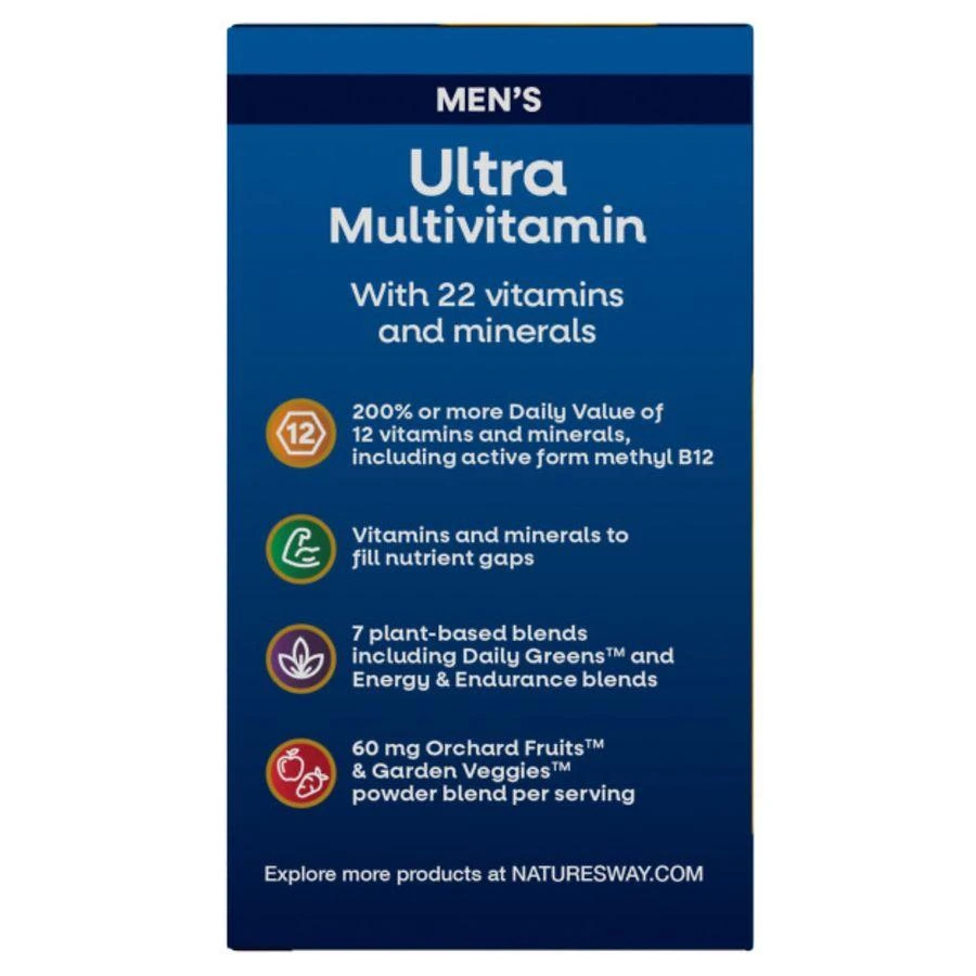 Nature's Way Once Daily Men's Ultra Potency Multivitamin Tablets 7