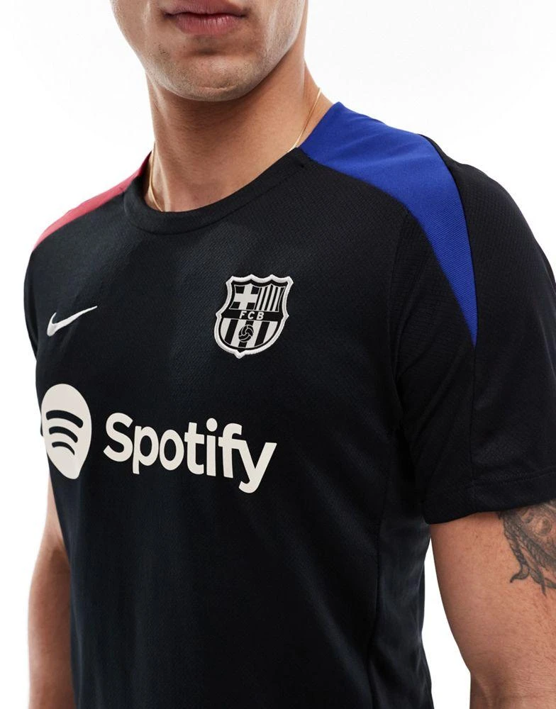 NIKE Nike Football FC Barcelona Strike t-shirt in black 3