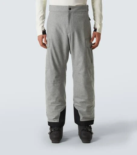 Moncler Technical wool flannel ski pants 3