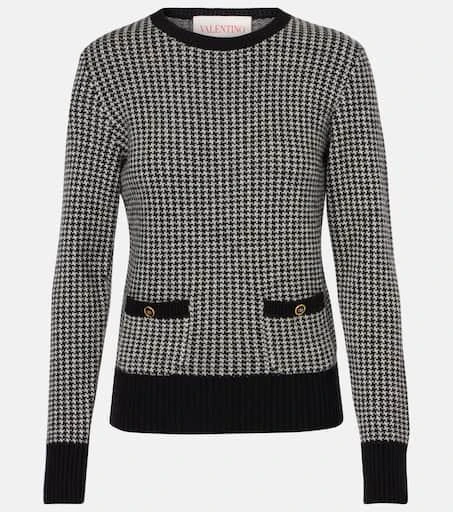 Valentino Houndstooth virgin wool sweater 1