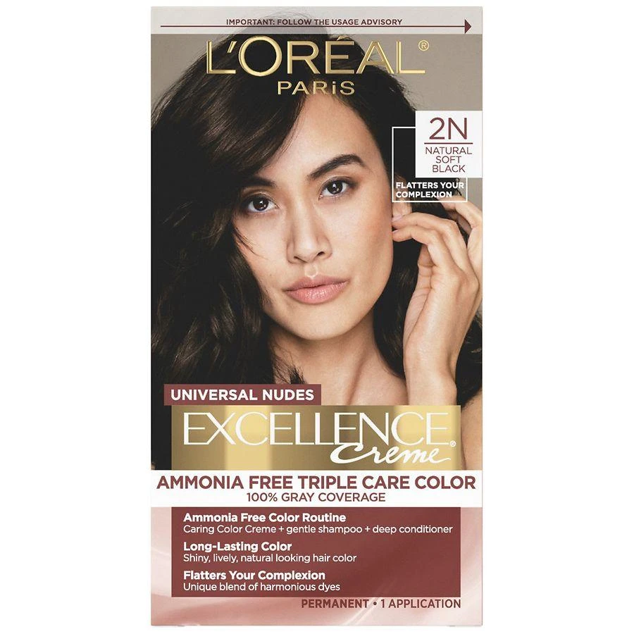 L'Oreal Paris Excellence Universal Nudes No Ammonia Permanent Hair Color, 100 Percent Gray Coverage 1