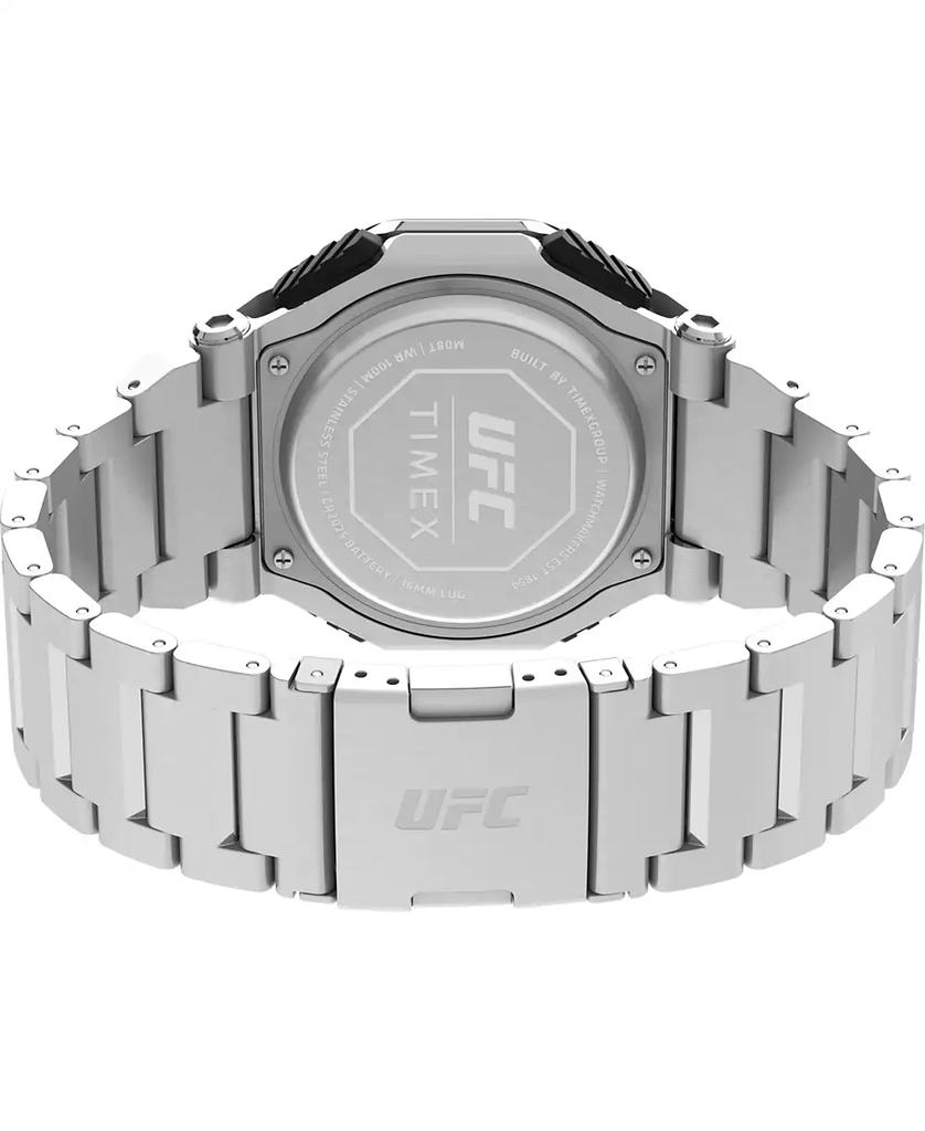 Timex UFC Men's Colossus Analog-Digital Silver-Tone Stainless Steel Watch, 45mm