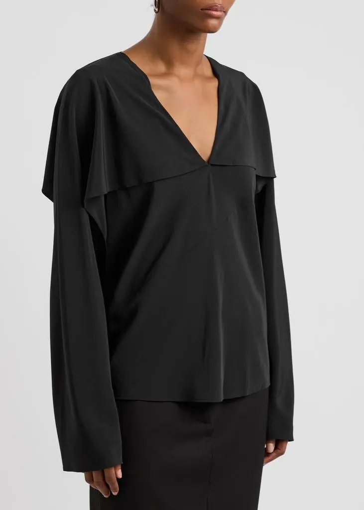 Helmut Lang Silk crepe de chine blouse 2