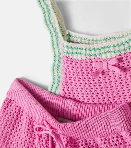 Bebe Organic Marina crochet cotton top and shorts set 3
