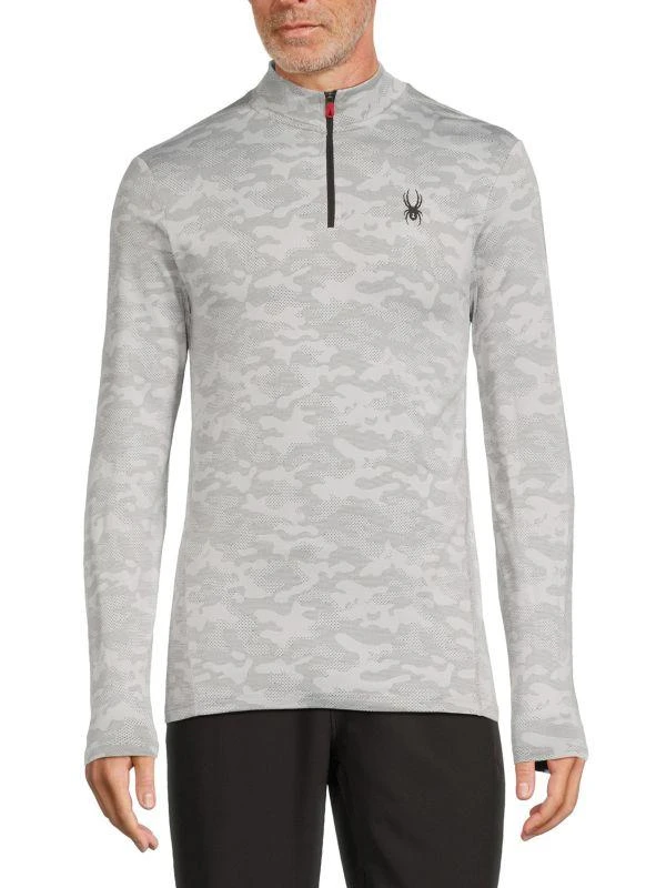 Spyder Camo Zip Up Pullover 1