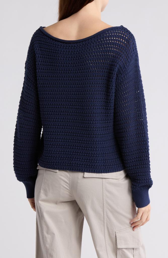 Abound Open Stitch Cotton Sweater