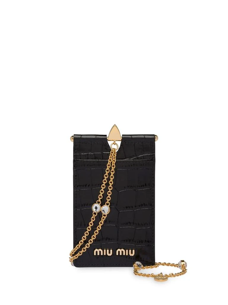 Miu Miu lanyard badge holder - women 1
