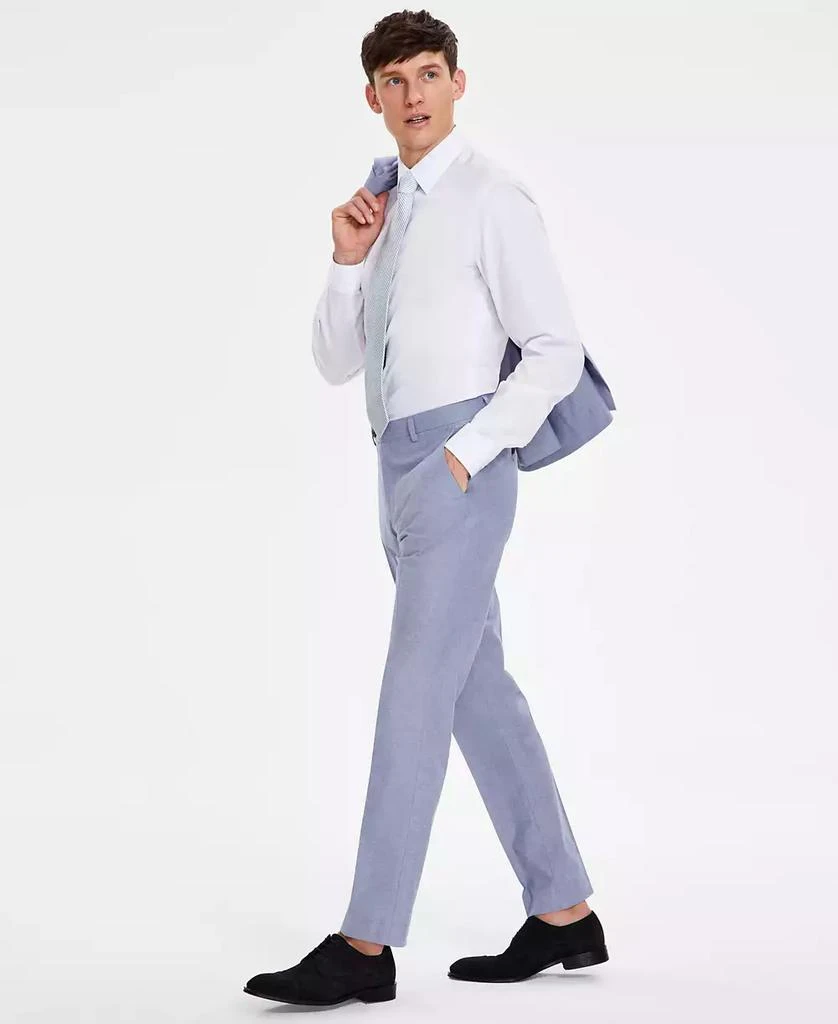 Tommy Hilfiger Men's Modern-Fit TH Flex Stretch Chambray Suit Separate Pants 1