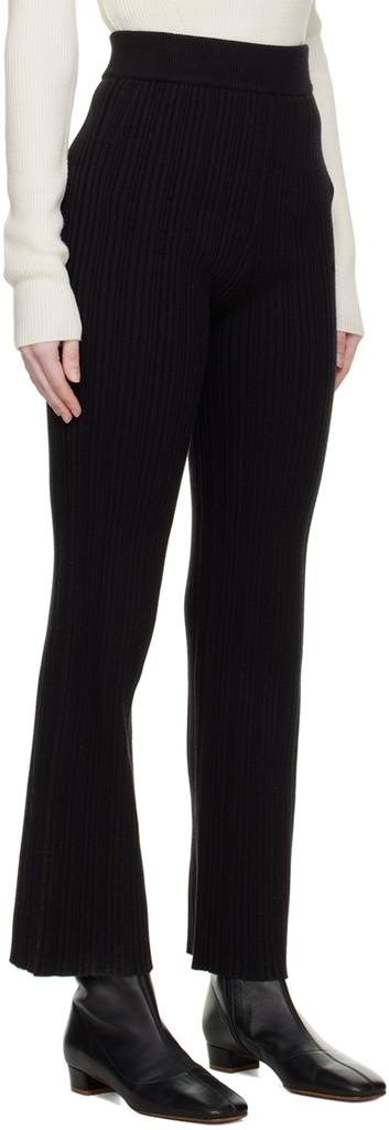 LVIR Black Flared Trousers