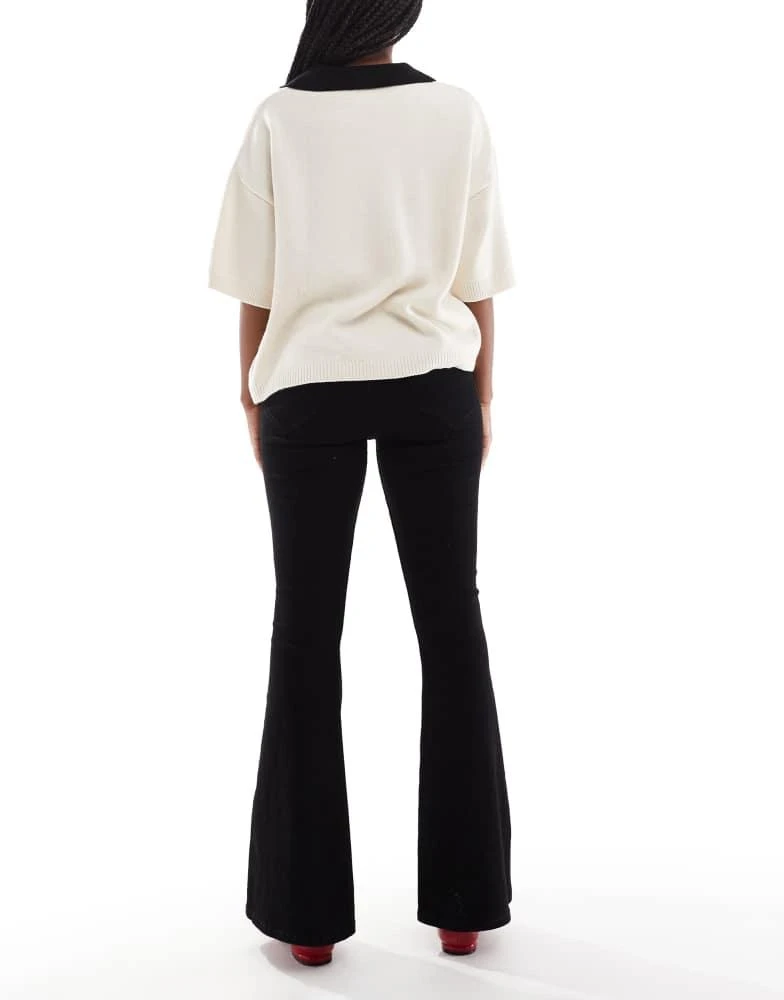 HOLLISTER Hollister high rise flare jean in black 3