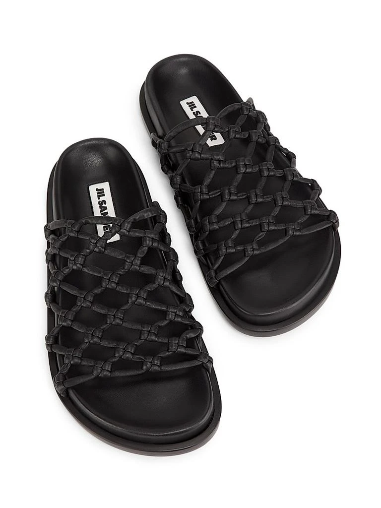 Jil Sander Woven Leather Sandals 4