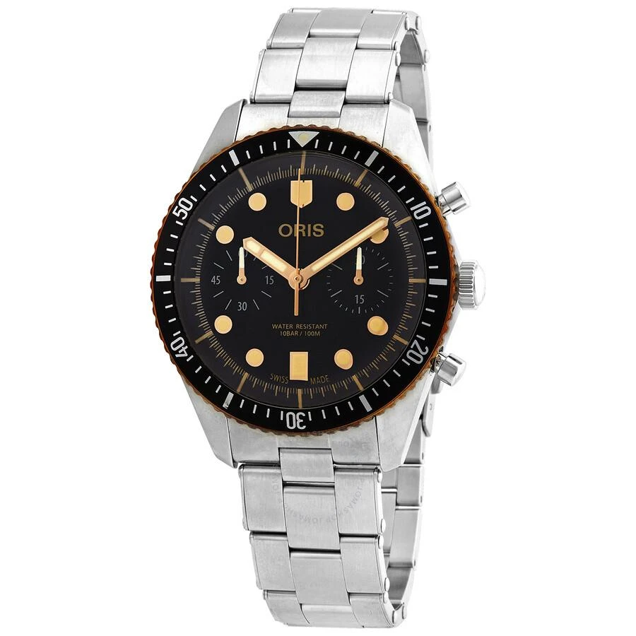 Oris Divers Sixty-Five Chronograph Automatic Black Dial Men's Watch 01 771 7744 4354-07 8 21 18 1