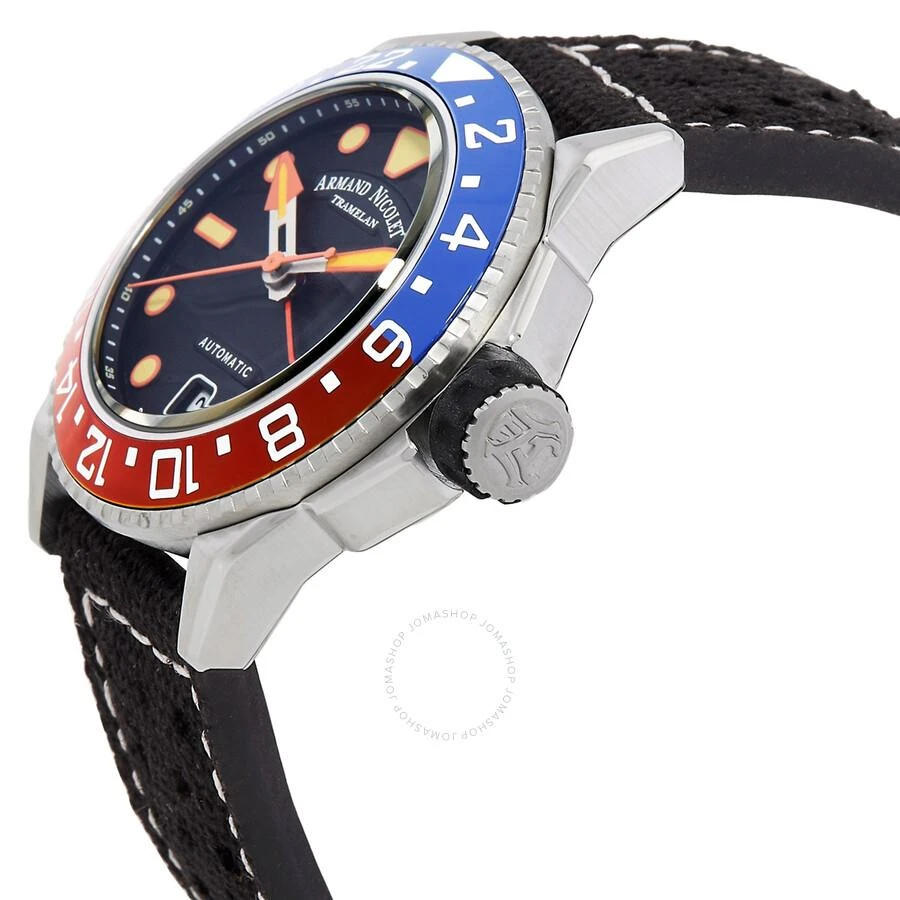 Armand Nicolet JSH GMT Automatic Black Dial Men's Watch A487RGN-NO-P0640NC8 2