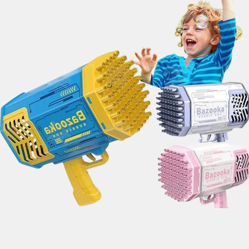 Vigor Bubble Machine Gun Mini Bubble Gun for Toddlers, Bubble Maker Blower Toys with Lights,4000+ Bubbles Per Minute for Boys Girls Bulk 3 Sets STYLE: 3 PACK 2