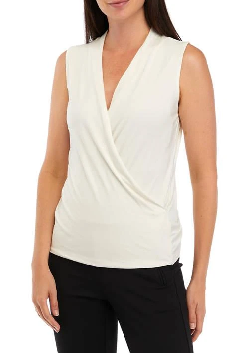 THE LIMITED Limited Womens Sleeveless Wrap Top 1