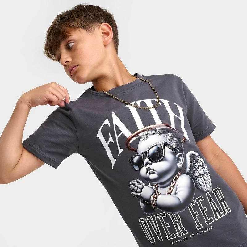Streetz Iz Watchin Kids' Streetz Iz Watchin Faith Over Fear T-Shirt 5