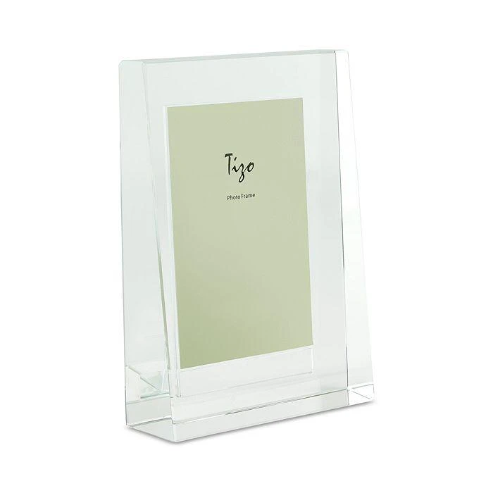 Tizo Clear Crystal Glass Pyramid-Shaped Picture Frame