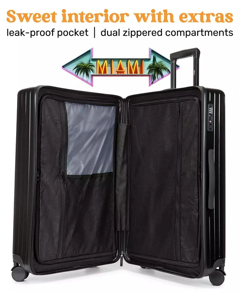Miami CarryOn Ocean 2 Piece Polycarbonate Spinner Luggage Set 10