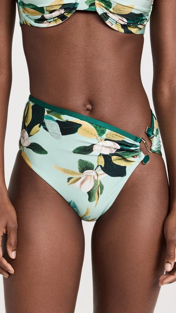 PatBO Magnolia High Leg Bikini Bottoms 1