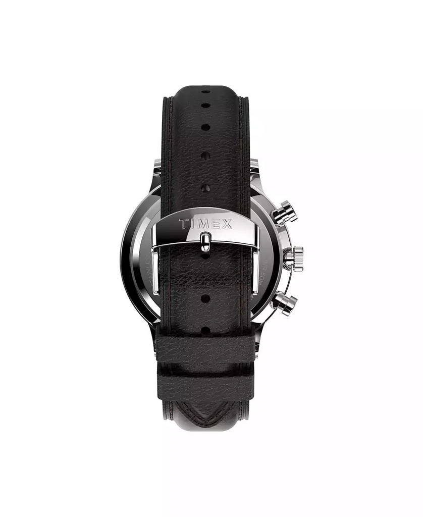 Timex Men's Waterbury Black Leather Strap Watch 40 mm 4